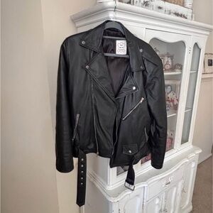 Women's Black Leather Jacket